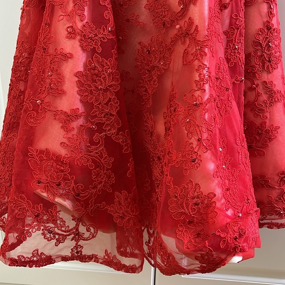 Corset/bustier red dress - Picture 5 of 5